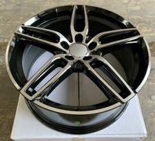 18" ES AMG SPORT ALLOY WHEELS FIT MERC C CLASS E CLASS S CLASS BLACK POLISH