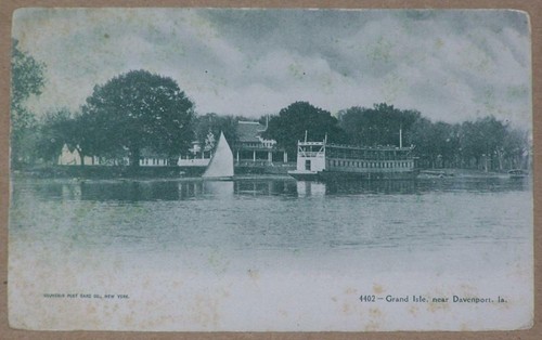Unused postcard grand isle - postcard,