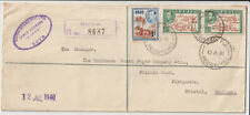 FIJI -  " SOAPS " REGISTERED LETTER USED 1940 FROM " SUVA " TO UK