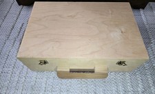 Wooden Storage Box Briefcase / suitcase with handle Craft Box