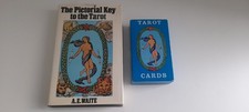 Vintage VGC Rider Waite Tarot Card Deck Blue Box 1971 + Book No Grey Booklet