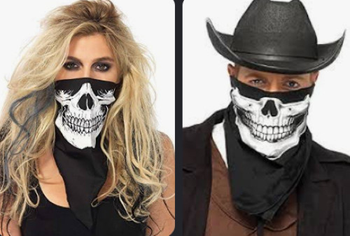 Skull bandana face - mask, sexy