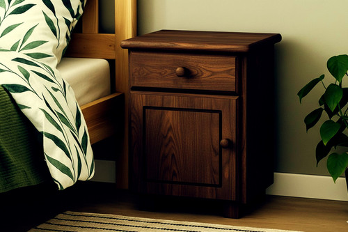 Wooden bedside unit b4 - wooden,