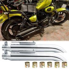 For Yamaha Virago XV535 750 1000 Chrome Motorcycle Exhaust Pipe Slip-On Muffler