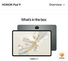 Honor Pad 9 12.1" Tablet 2.5K 120Hz Display 8GB/256GB with Bluetooth Keyboard