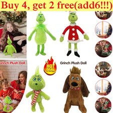 Christmas grinch plush doll - plush,