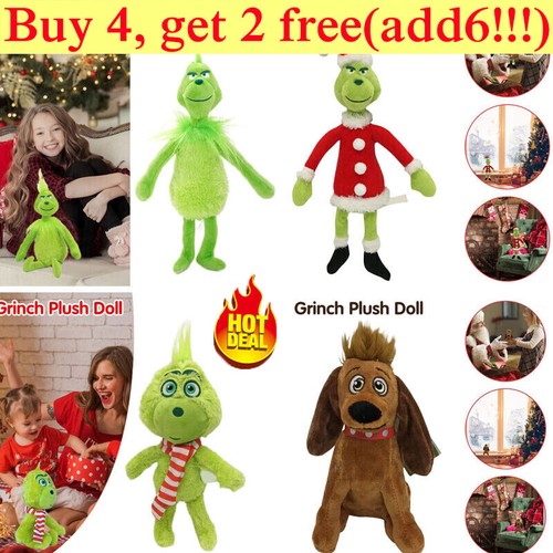 Christmas grinch plush doll - grinch,