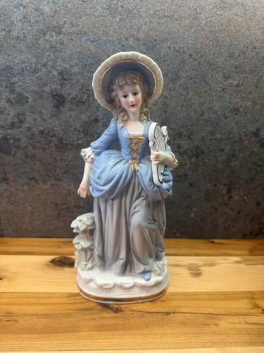 Vintage saxony porcelain lady - vintage,