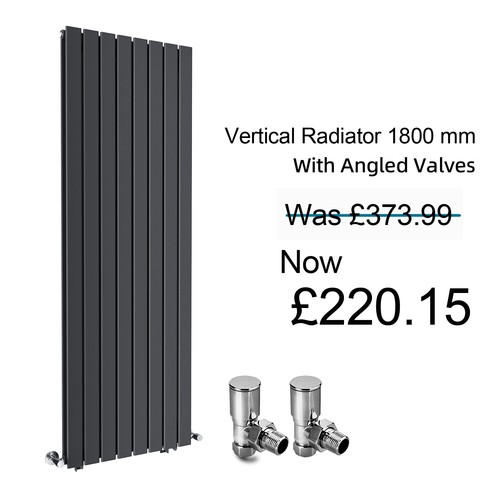 Vertical radiator 1800 600 - 1800, x