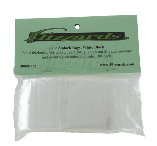 Ziptop 2x2 white block - 2x2,