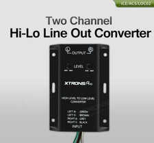 Two Channel Hi-Lo Line Out Converter High to RCA Low Level Speaker Adapter UK