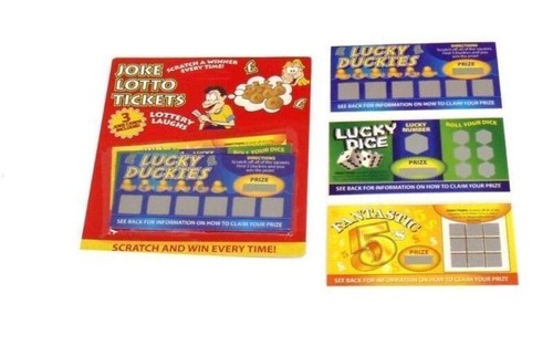 Pack fake joke lottery - of,