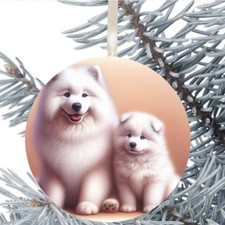 Samoyed dog Hanging Bauble