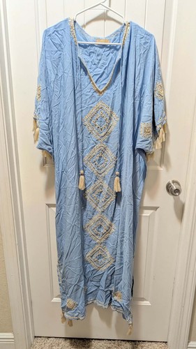 Skemo light blue kaftan - skemo,