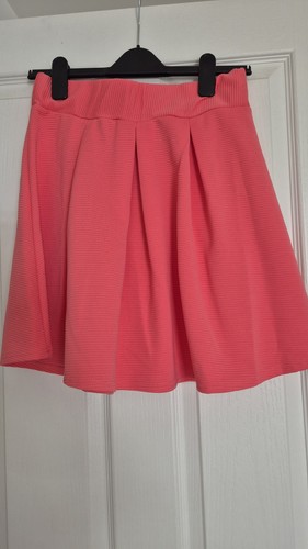 Boohoo coral skater - coral, skirt