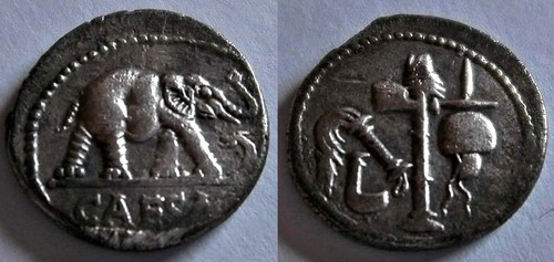 Denarius julius caesar - denarius,