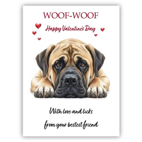 English mastiff valentine - english, valentine's