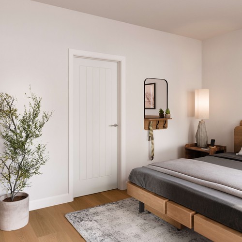 Geneva white smooth moulded - white,