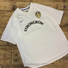 Leeds United Classic Football Shirt Signed Mark Viduka 2001/02 Strongbow Vintage