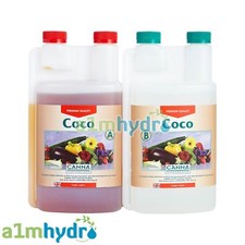 Canna Coco A+B 1 Litre Veg And Flower Plant Food Base Nutrients Hydroponics