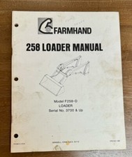 FARMHAND 258 Loader Manual