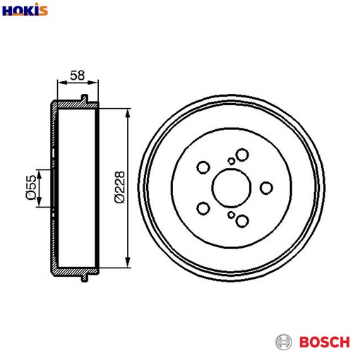 Brake drum 986 477 140 - 0,