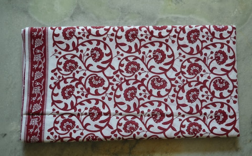 100 cotton white maroon - 100%cotton,