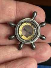 Silver Compass Charm Pendant Piece Curios Antique Item Unusual Damage 22