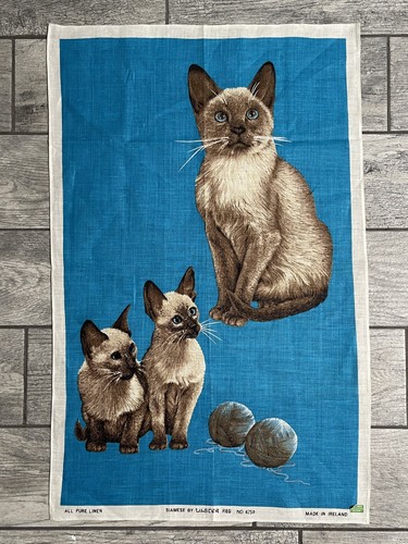 Vtg ulster linen tea towel - vtg,