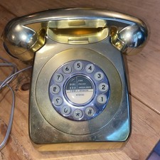 Maxtek Retro Corded Home Phone Gold 72925