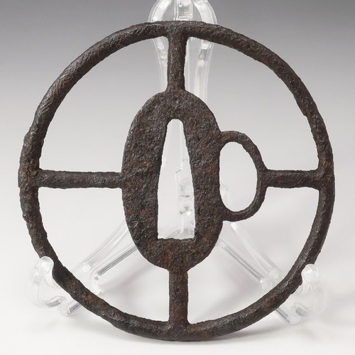 Japanese sword tsuba iron - japanese,