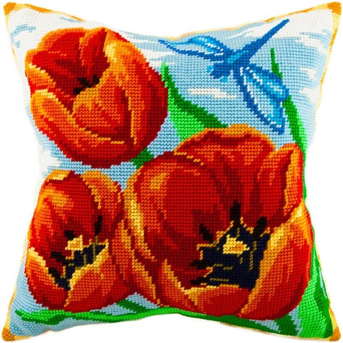 Needlepoint pillow kit - needlepoint,