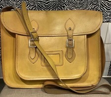 THE OXFORD BAG SATCHEL BAG GENUINE LEATHER DISTRESSED 15”x12” READ DESCRIPTION