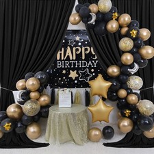 3x3m 3x6m Black Backdrop