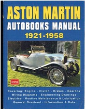 ASTON MARTIN 1.5 & 2.0 LITRE DB2 DB2/4 DB3 DB3S (1921-58) OWNERS WORKSHOP MANUAL