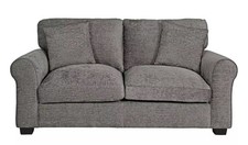 Seater sofa fabric grey with - 2,