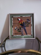 Vintage Mexican Feather Art