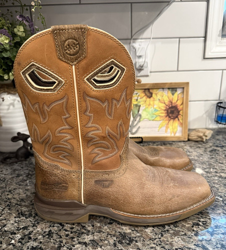 Double men brown leather - men's,