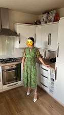 Green Floral Maxi Dress Size O
