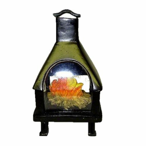 Dollhouse chiminea fireplace - dollhouse,