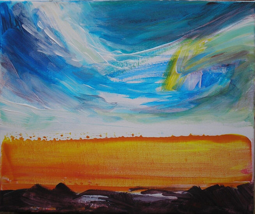 Original acrylic landscape