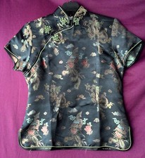 BO ER XIU PIN - Ladies Oriental Top / Blouse - Colour Black - Size M - Excellent