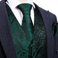 Mens Waistcoat Burgundy Red