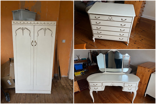 Vintage french dressing table - vintage,