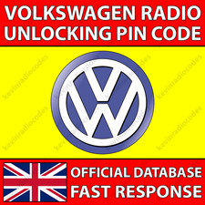 ✅VW RADIO PIN CODE RNS 315 510 RCD 300 500 510 MFD NAVIGATION GOLF PASSAT POLO✅