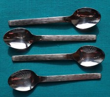 Mid Century Viners ‘SABLE’ Dessert Spoons x 4 Gerald Benney