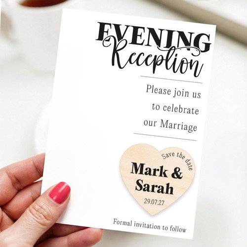 Save the evening date wedding - save,