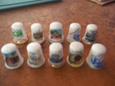 10 X Thimbles TOWNS / PLACES