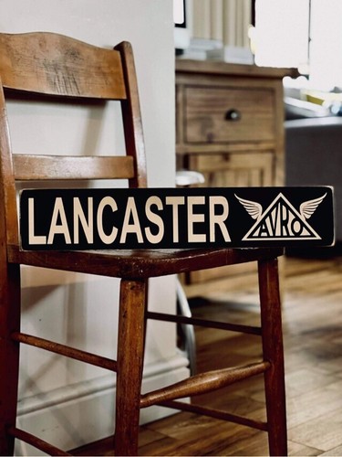 Lancaster bomber sign
