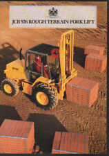 JCB "926" Rough Terrain Fork Lift Brochure Leaflet